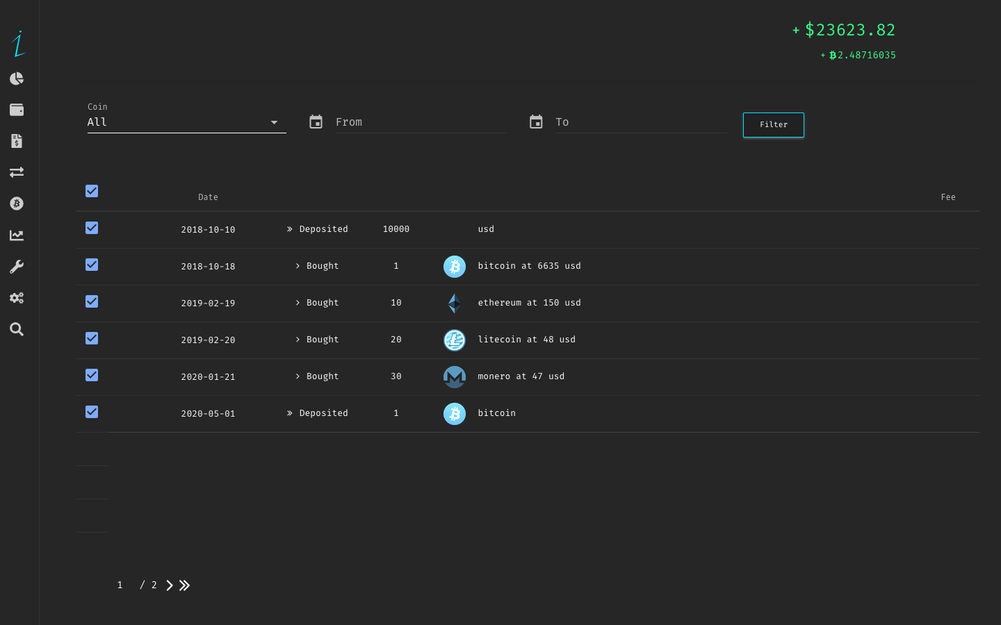 stock profit calculator automated